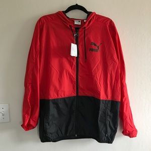 Puma Red and Black Wind Breaker NWT