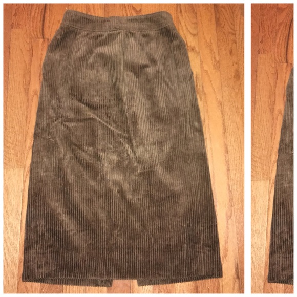 🍂🍁 Fall VTG Anne Klein Corduroy Midi Pencil Skirt Sz 6 - Picture 6 of 7