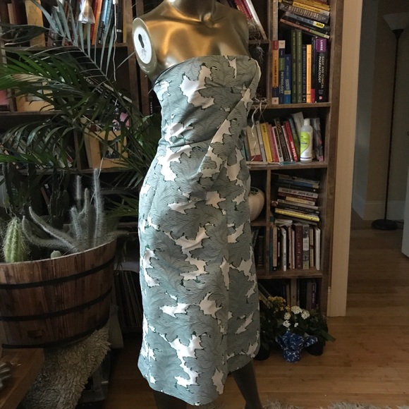 NWOT jill sander structured strapless dress - Picture 5 of 8