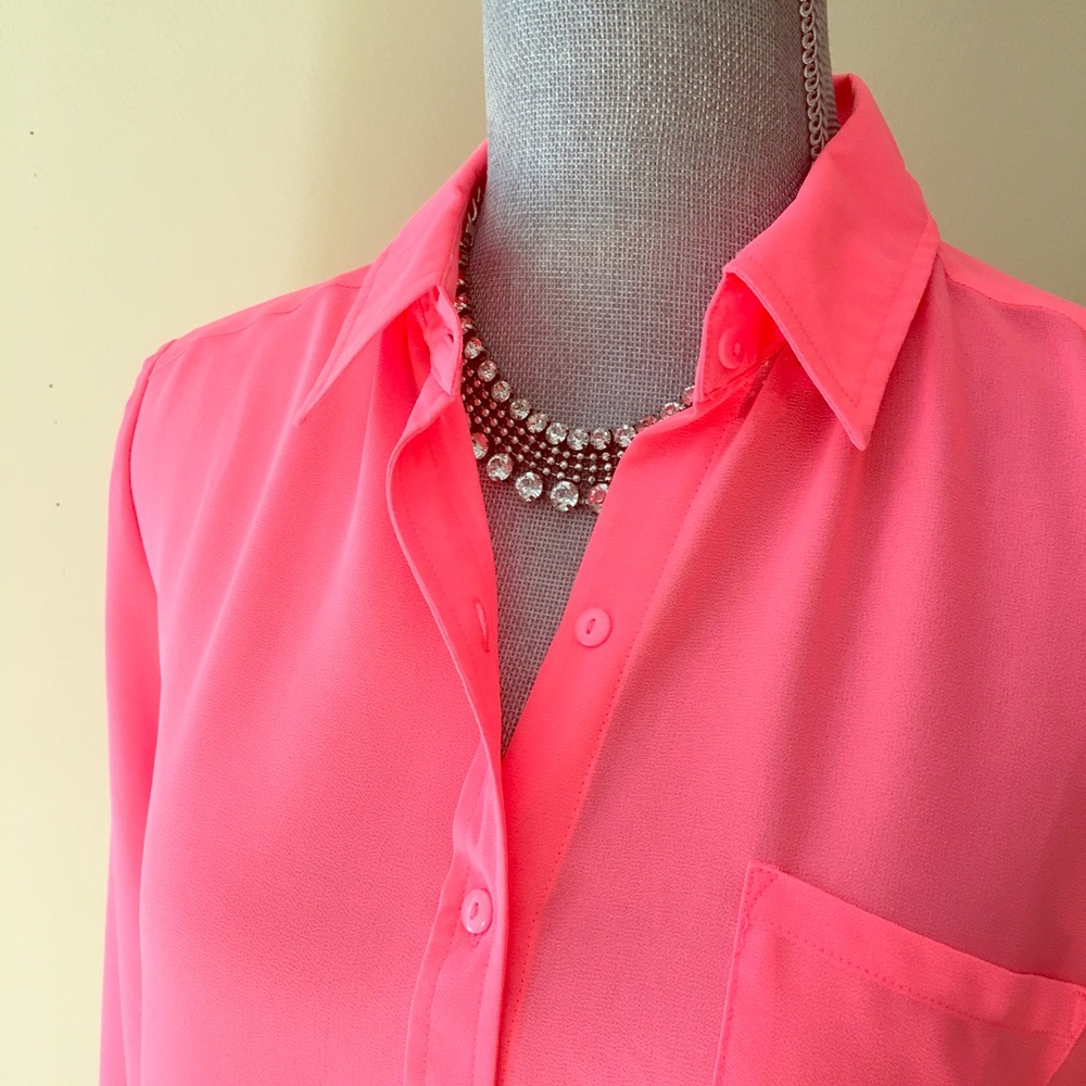 NWT 🎁 Kut from the Kloth | Neon Pink Shirt