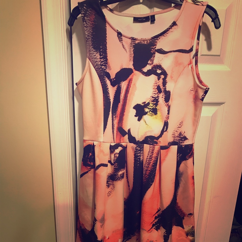Apt.9 coral and black dress size 10