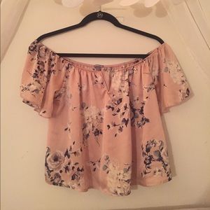 Silk Peasant Crop Top