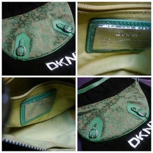 GREEN DKNY HANDBAG