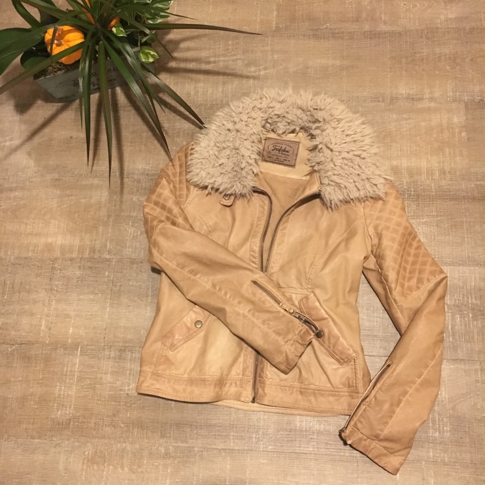 Zara “leather” biker jacket