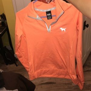bright orange sweater shirt