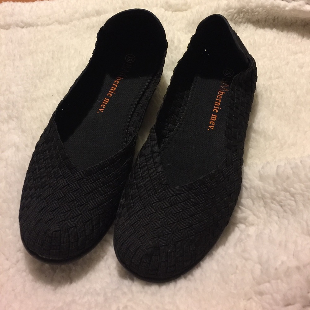 Black Bernie Mev Flats