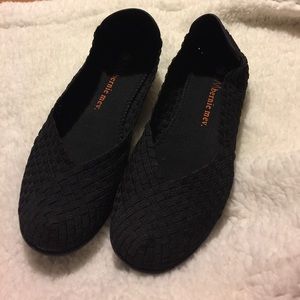 Black Bernie Mev Flats