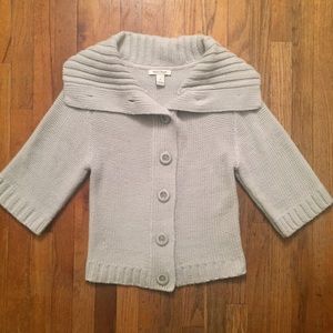 White House Black Market gray cardigan