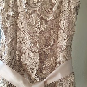 Adrianna Papell Sheath Strapless Cocktail Dress