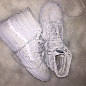 classic white high top vans