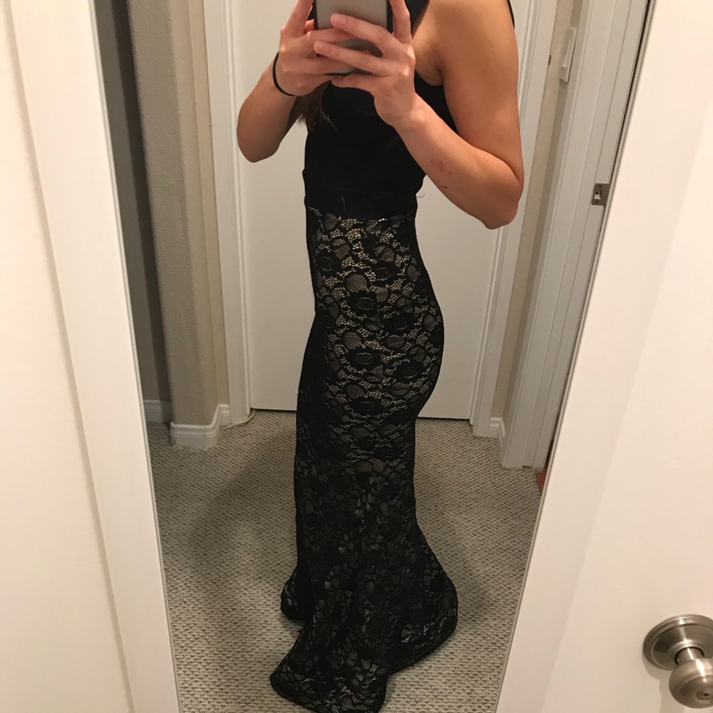 Long Dress with Lace