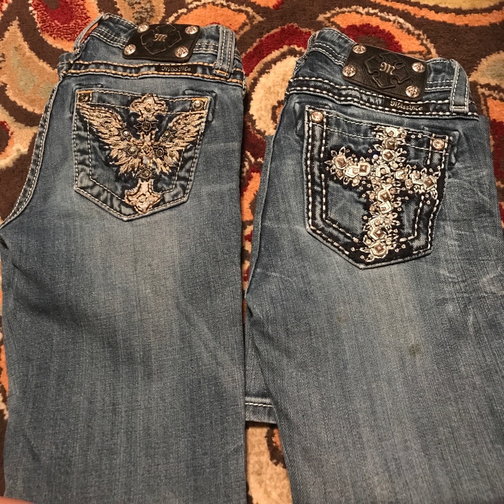 Girls size 12 Miss Me jeans!
