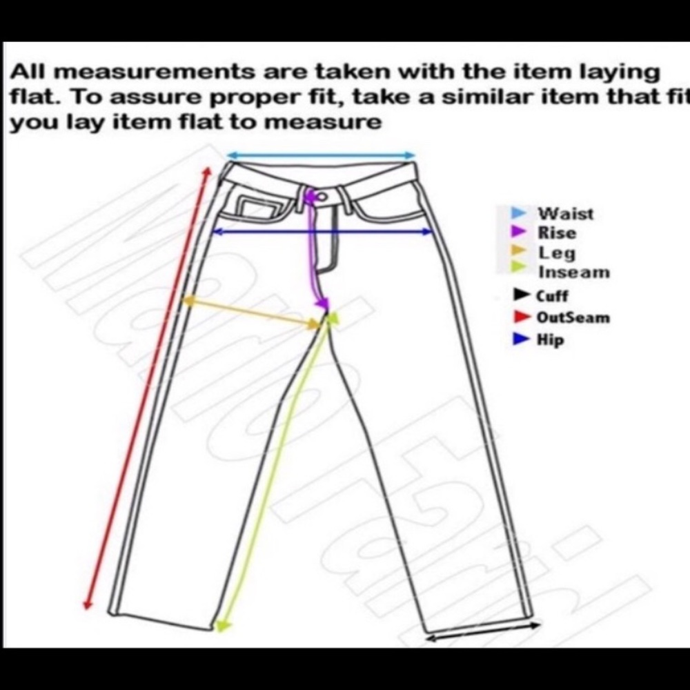 How to measure pants