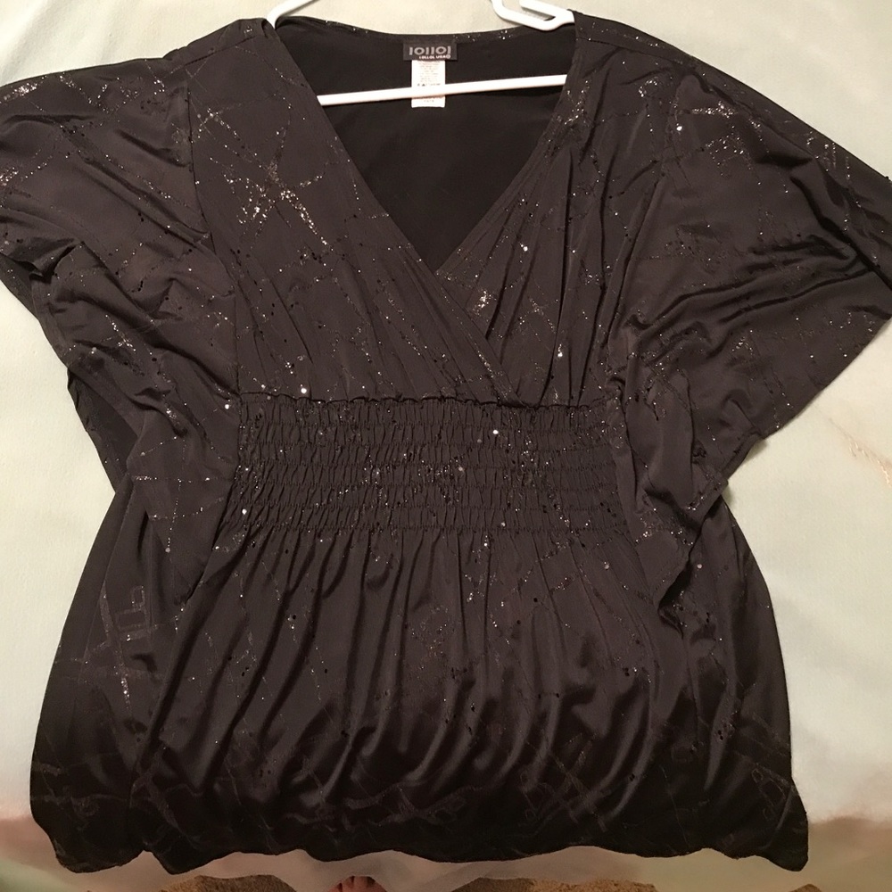 LOLLOL XL Black dressy shirt