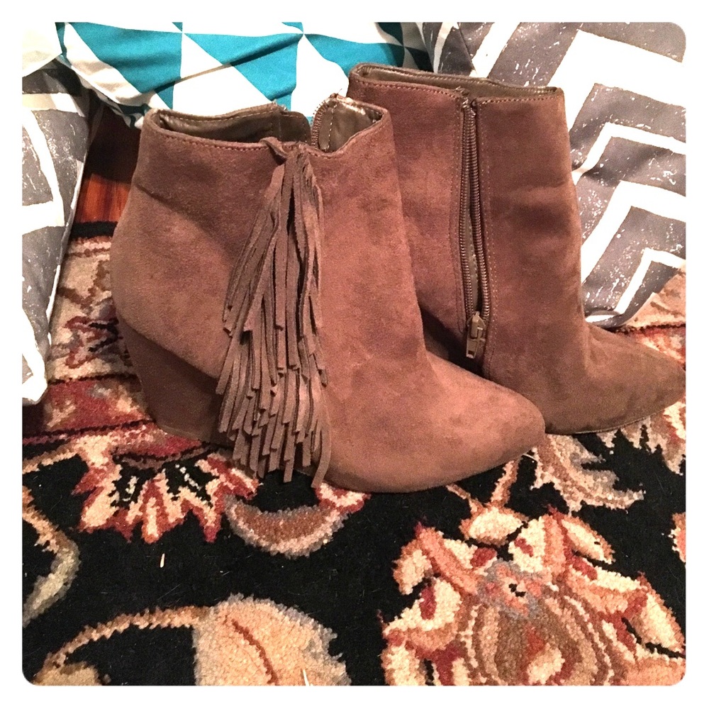 Madden Girl fringe booties