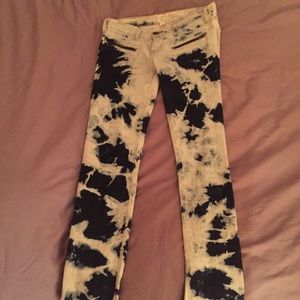 Current/Elliott tie dye skinny jeans