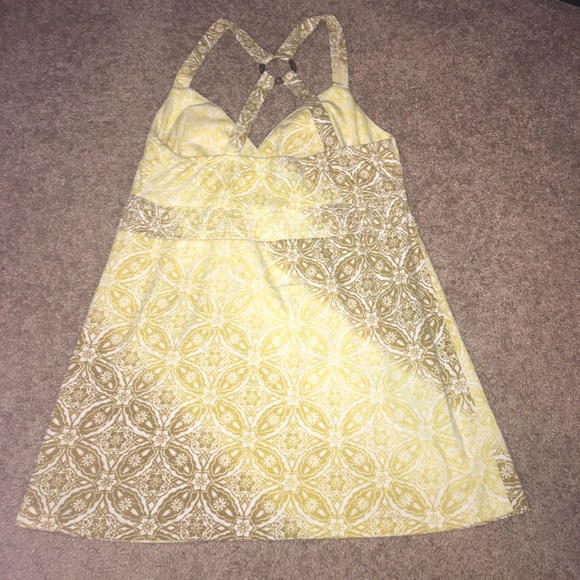 Self Esteem yellow and brown patterned tank - Picture 3 of 3