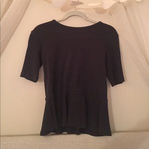 Small Dark gray GAP peplum blouse