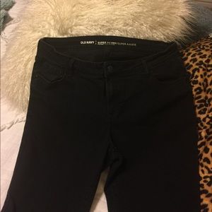 Old Navy super skinny black denim