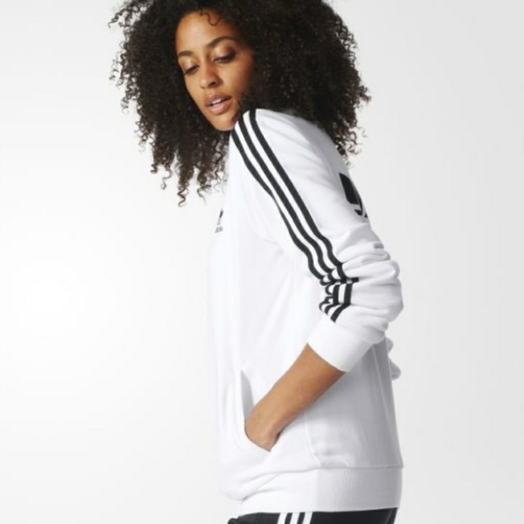 adidas Tops - New Adidas White Jacket