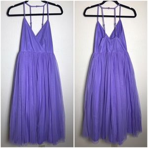 asos pinny extreme tulle mesh midi dress