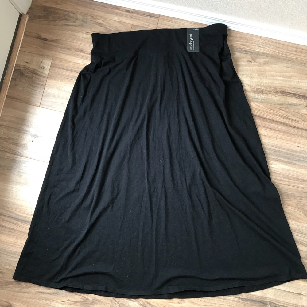 Lane Bryant Black Maxi Skirt 18/20 NWT