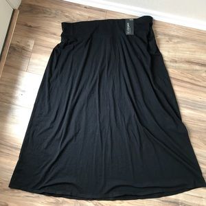 Lane Bryant Black Maxi Skirt 18/20 NWT