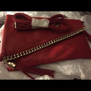 Red handbag