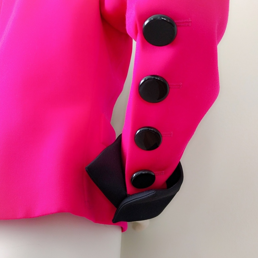 ♥️HP♥️ Vtg YSL Pink Le Smoking Tuxedo Blazer 36 - Picture 7 of 7