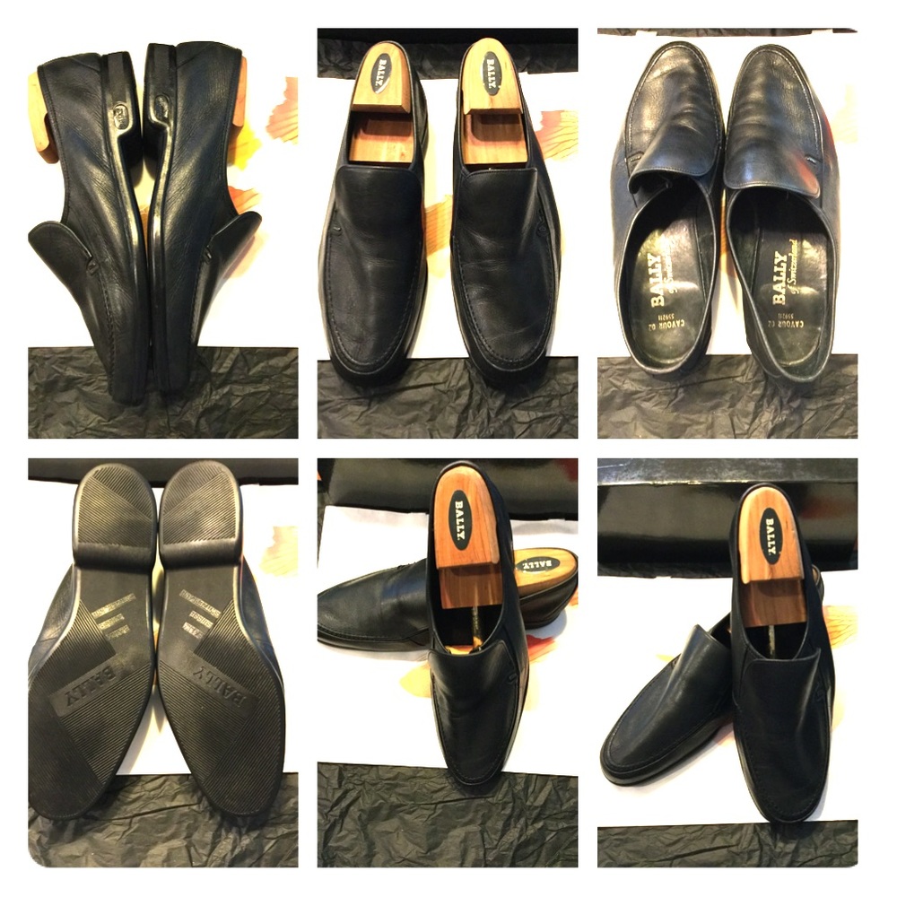 BALLY ORNIEL LEATHER SLIP ON