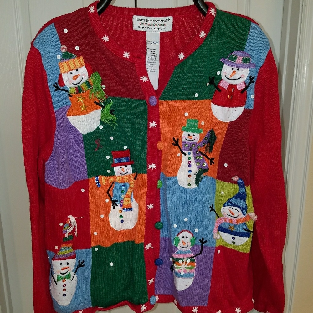 Tiara international Christmas Sweater size extra L