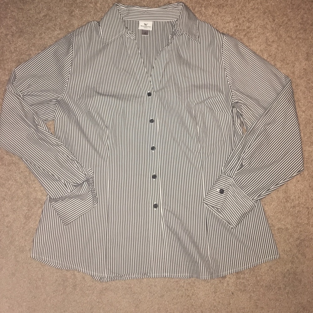 Worthington Striped Button Down