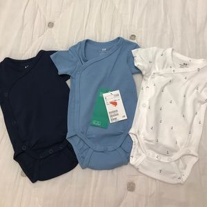 kimono short sleeve onesie
