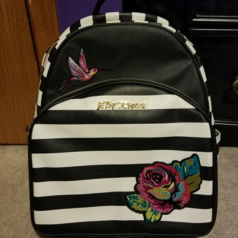 NWT Betsey Johnson Belle Rose Backpack