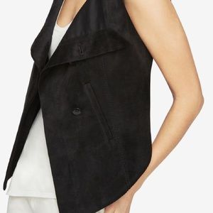 BCBG faux suede vest