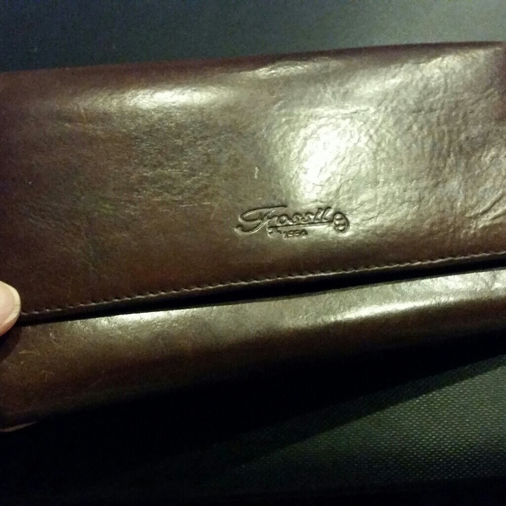 Fossil leather wallet
