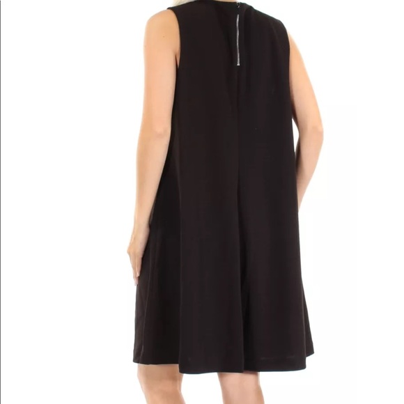 • Alfani • Black Pleated A Line Shift Dress Size 6 - Picture 5 of 7