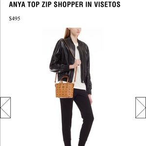 anya top zip shopper mini