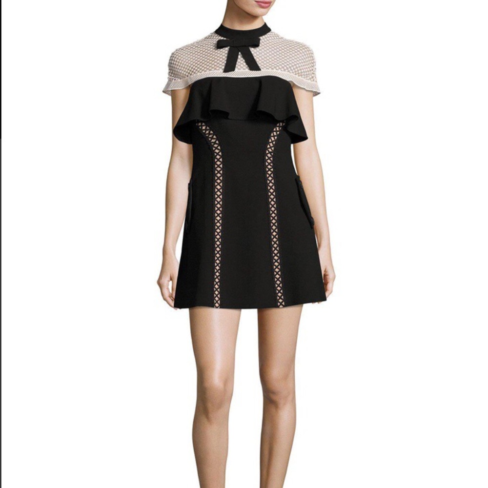 NWOT Self-Portrait Capped Sleeve Mini Dress