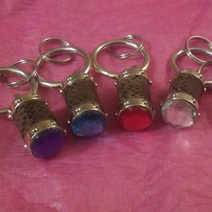 Jewel Fo snake skin Key Chain