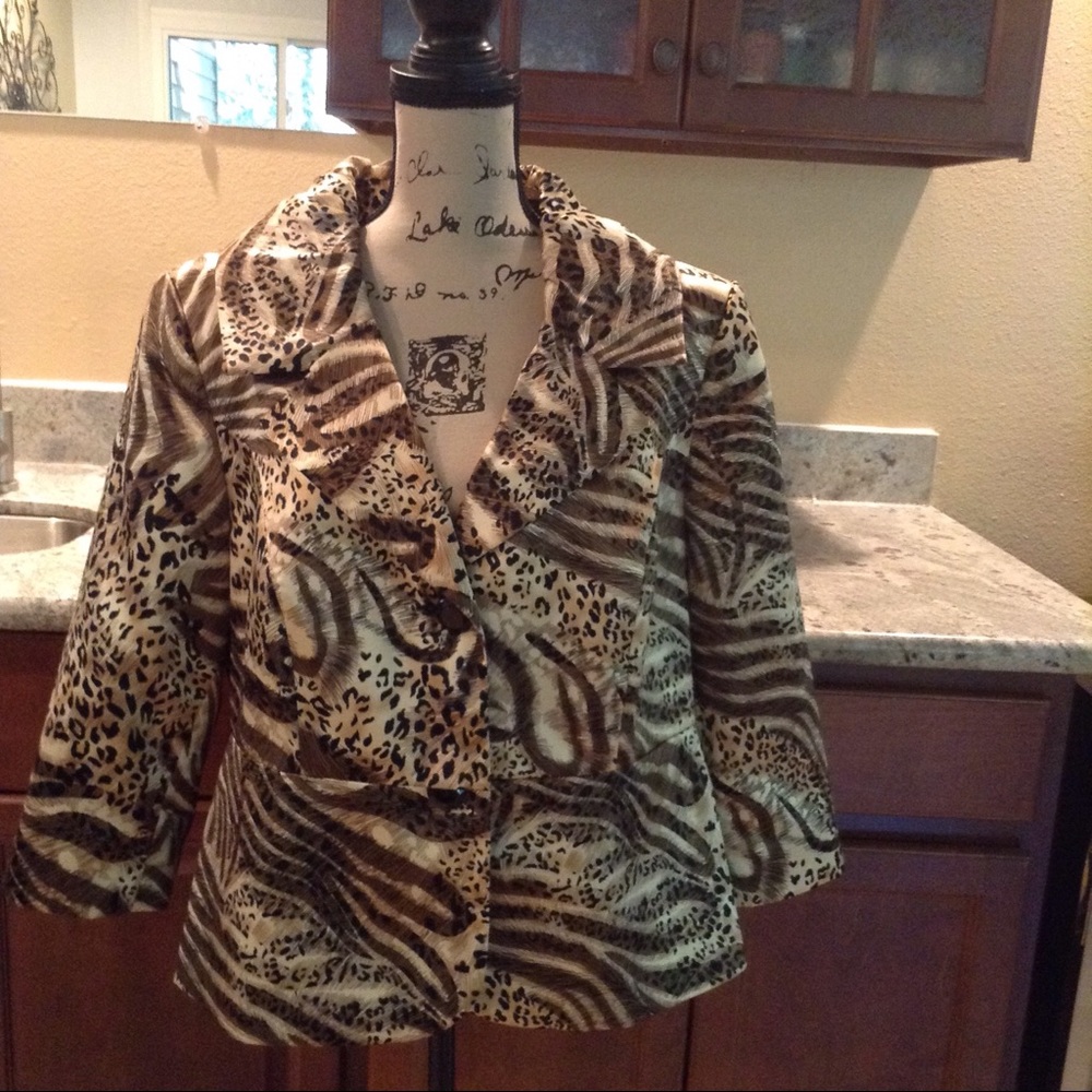 Jacket, animal print