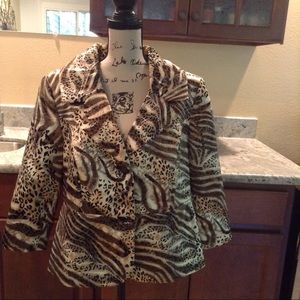 Jacket, animal print