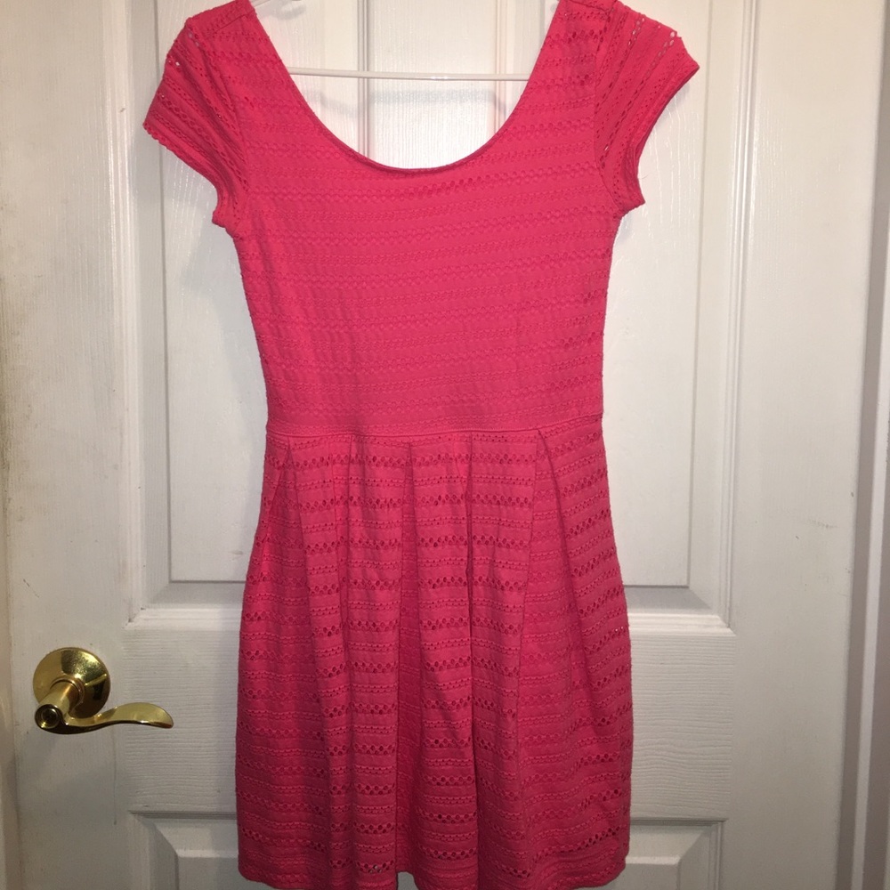 Hot Pink spring dress
