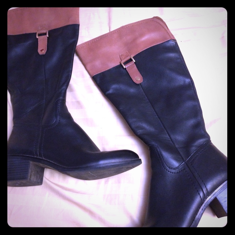 Franco Sarto genuine leather 8M wide calf boot!!!