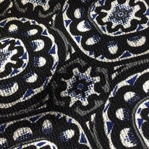 Cute Skirt W/Black background, gray, white, blue!!