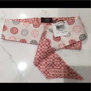 NWT Authentic Coach Tie Headband