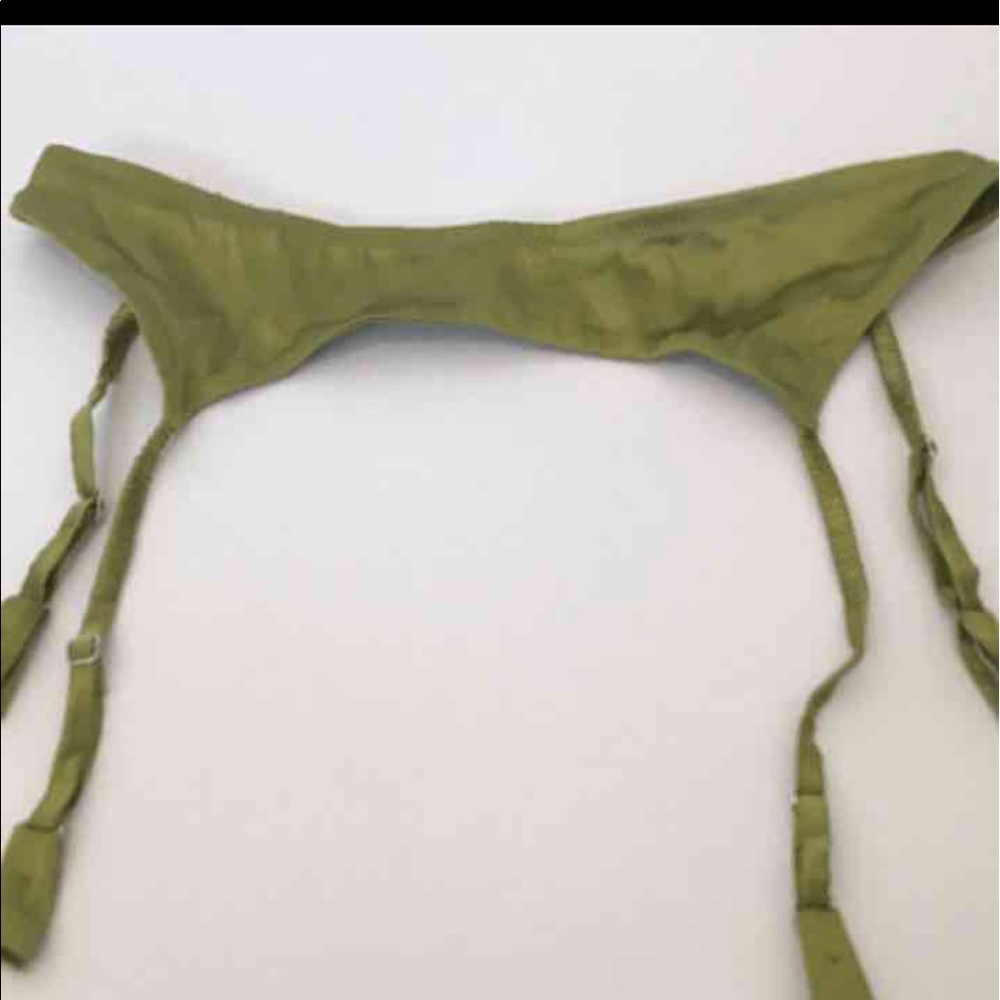 Victoria’s Secret olive green Garter Belt Small