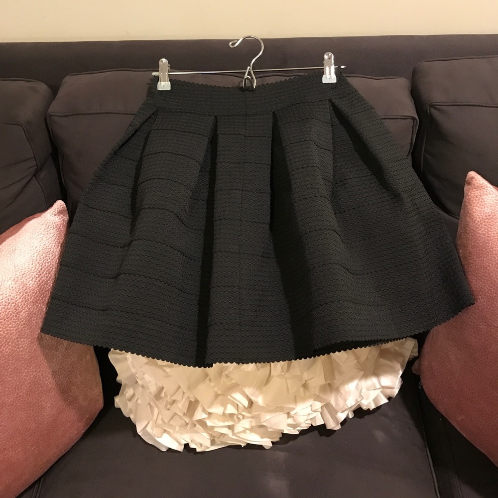 Express Scalloped tiered Skater Skirt