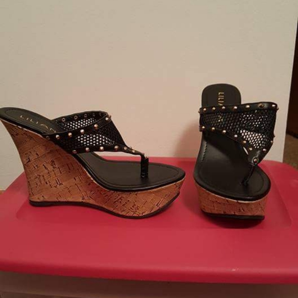 Wedge flip flops