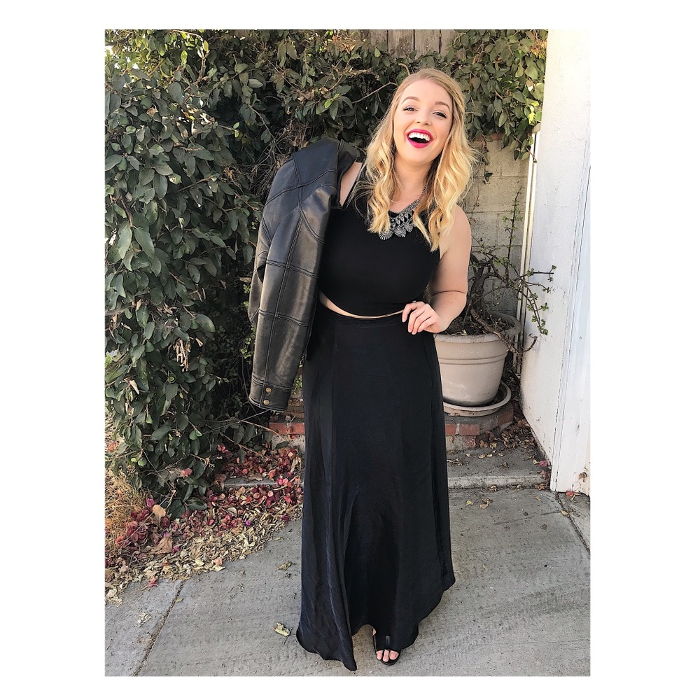 Full Length, Navy Scott McClintock Skirt